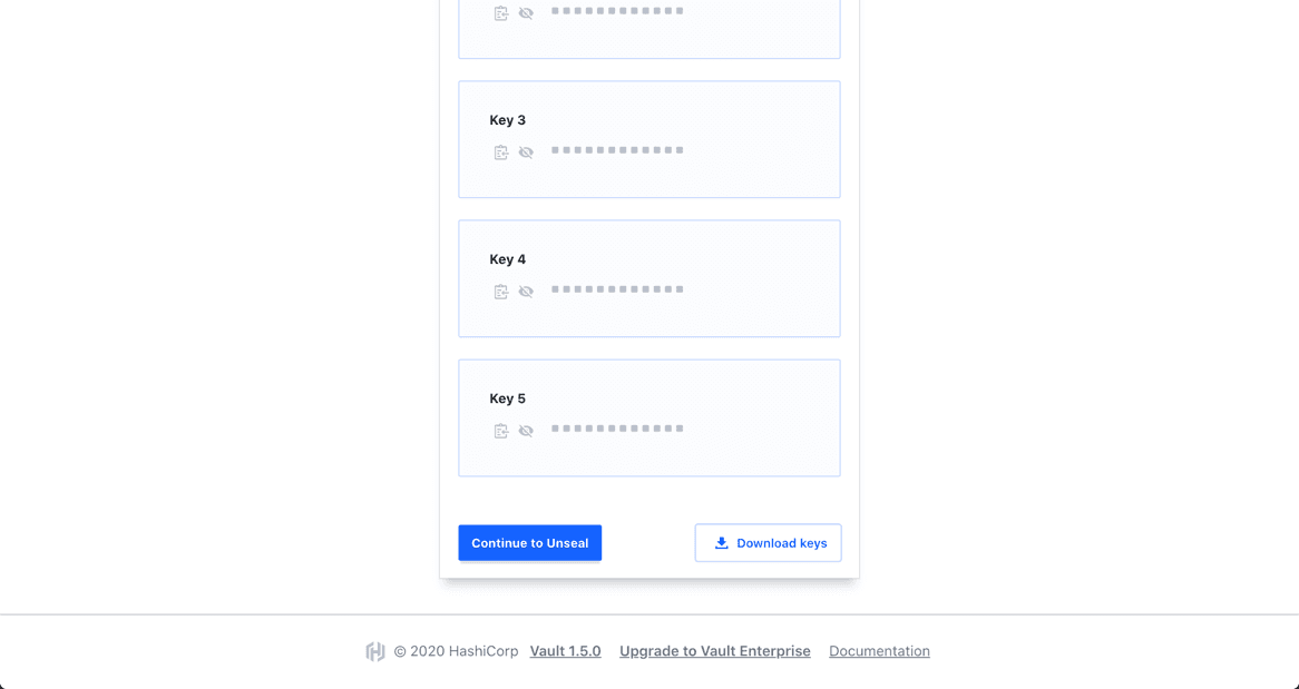 Initialize Download Keys